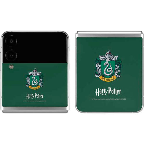 Wizarding World Harry Potter Slytherin House Crest Galaxy Z Flip4 5G Skin